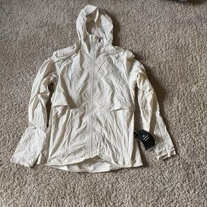 Lululemon Fast And Free Packable White Running Jacket Mens Large